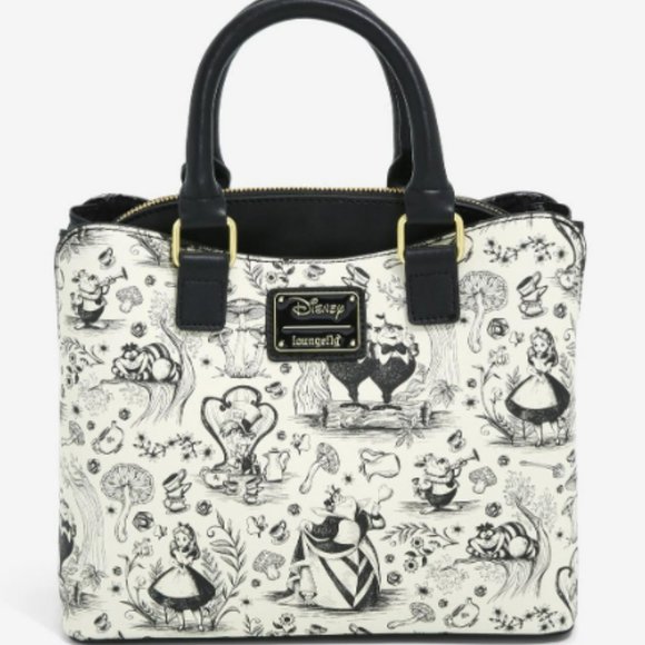 Loungefly Handbags - Loungefly Alice in Wonderland Allover Print Purse